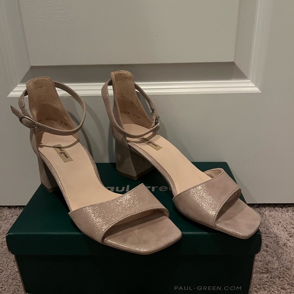 Paul Green “Barbie” Sandal – Metallic Suede – Size 8.5 – SOLD OUT – Brand New - Picture 3 of 11